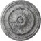 Ekena Millwork Chester Ceiling Medallion (Canopies up to 2 1/4"), 15 3/4"OD x 1 7/8"P, Ultra Pure White Crackle CM15CHUWC - alternate 1